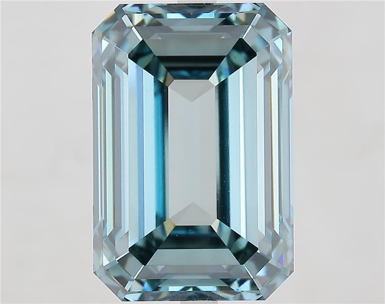 13.53 Ct. Fancy Intense Blue Emerald Lab Grown Diamond