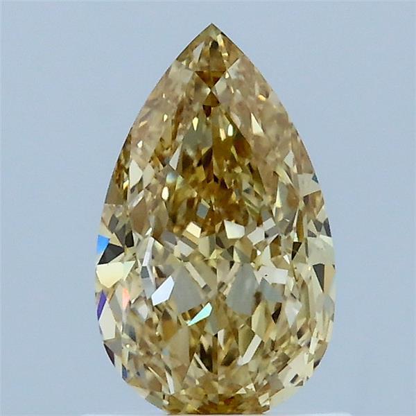 1.06 Ct. Fancy Intense Yellow Pear Lab Grown Diamond