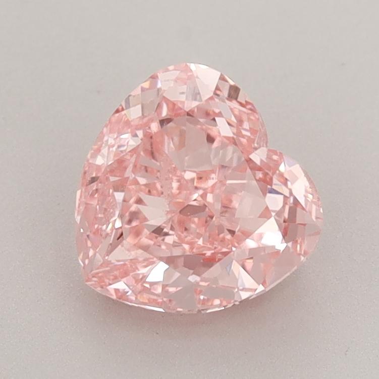 1.55 Ct. Fancy Vivid Pink Heart Lab Grown Diamond
