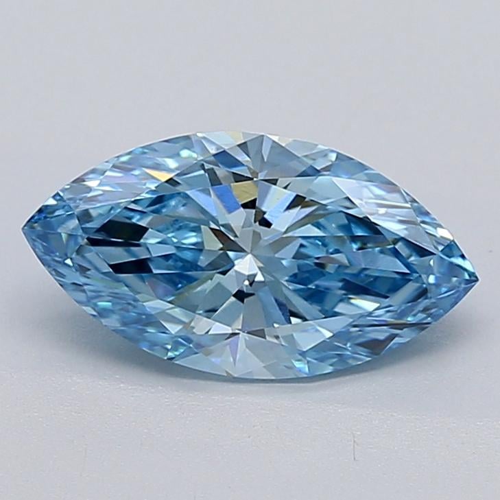 2.02 Ct. Fancy Vivid  Blue Marquise Lab Grown Diamond