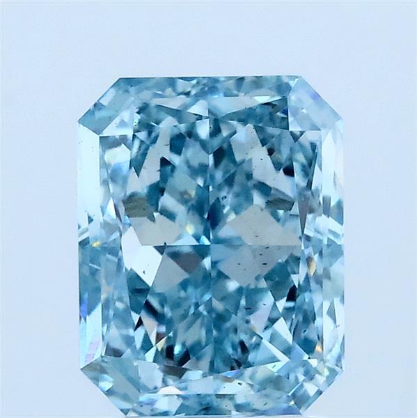 2.02 Ct. Fancy Intense Blue Radiant Lab Grown Diamond