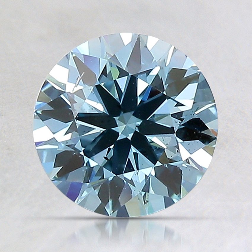 1.57 Ct. Fancy Vivid Blue Round Lab Grown Diamond