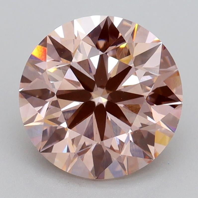 2.70 Ct. Fancy Intense Pink Round Lab Grown Diamond