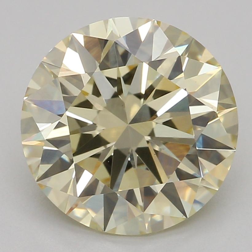 2.02 Ct. Fancy Light Yellow Round Lab Grown Diamond