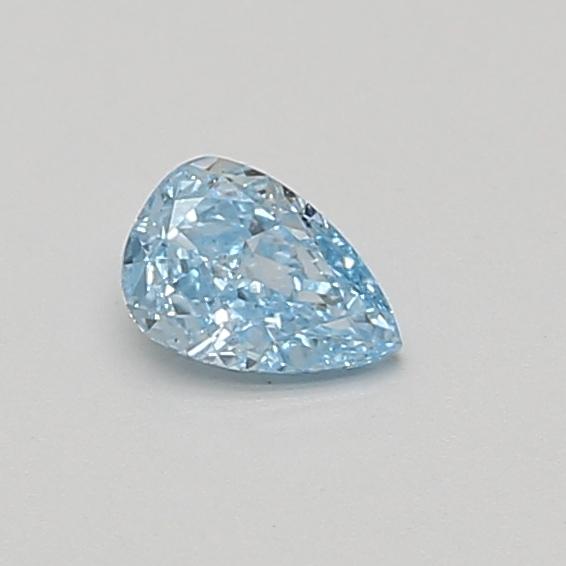 0.33 Ct. Fancy Vivid Blue Pear Lab Grown Diamond