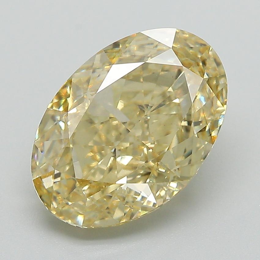 4.40 Ct. Fancy Intense Yellow Oval Lab Grown Diamond