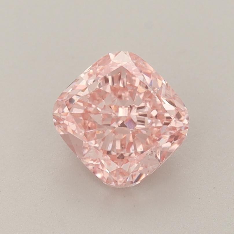 1.22 Ct. Fancy Vivid  Pink Cushion Lab Grown Diamond