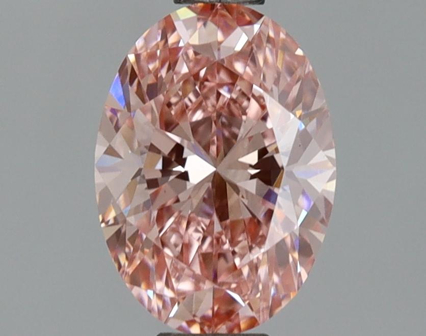 1.10 Ct. Fancy Vivid Pink Oval Lab Grown Diamond
