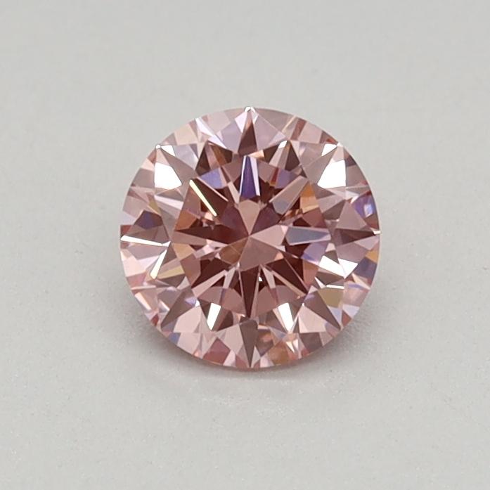 0.32 Ct. Fancy Vivid Pink Round Lab Grown Diamond