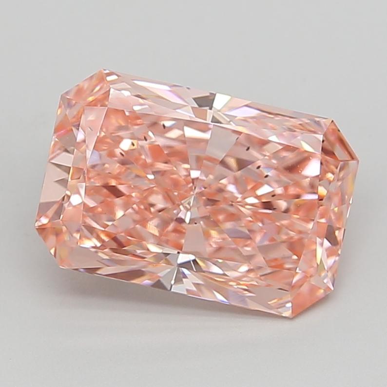 4.02 Ct. Fancy Vivid  Pink Radiant Lab Grown Diamond