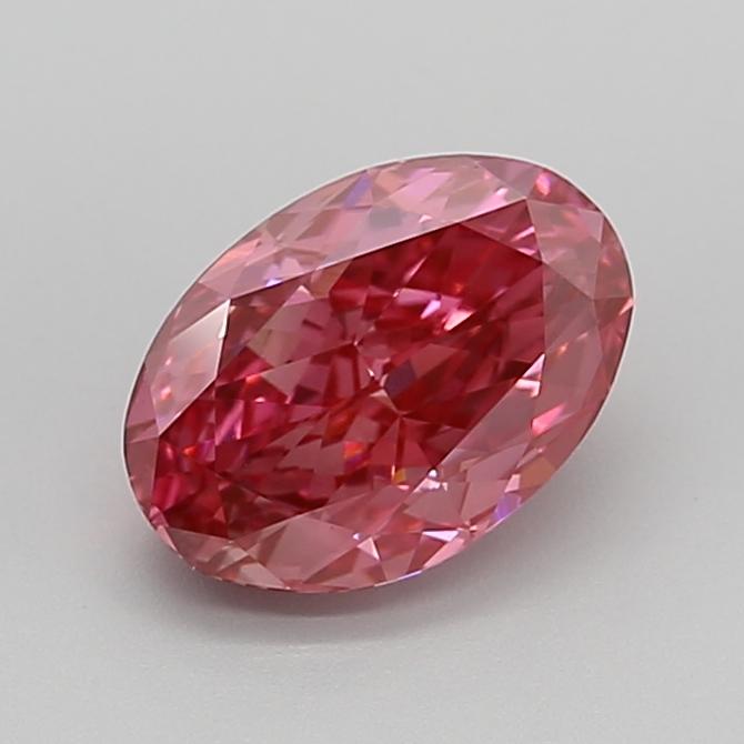 2.00 Ct. Fancy Vivid  Pink Oval Lab Grown Diamond