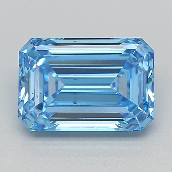 1.91 Ct. Fancy Vivid  Blue Emerald Lab Grown Diamond