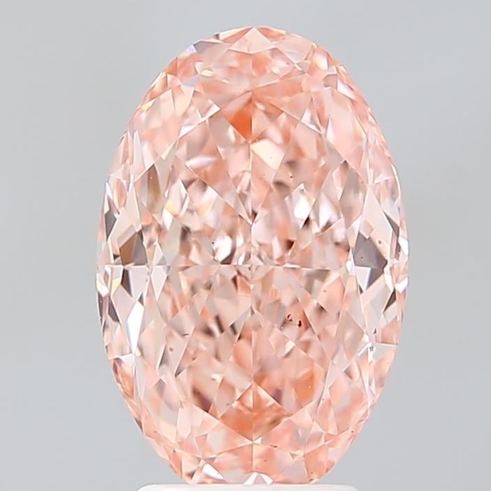 3.50 Ct. Fancy Vivid Pink Oval Lab Grown Diamond