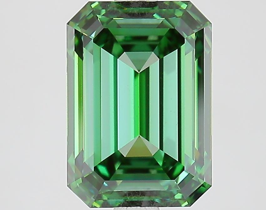 3.13 Ct. Fancy Vivid Green Emerald Lab Grown Diamond