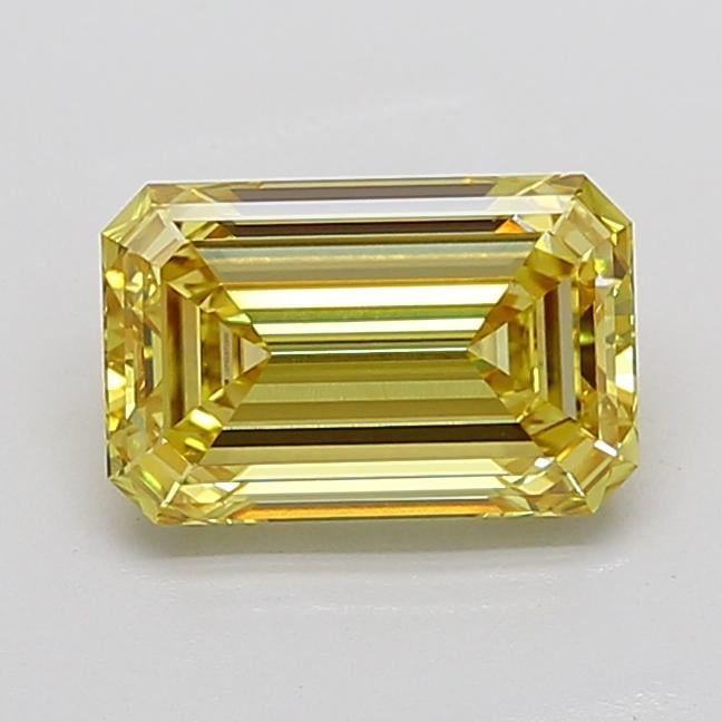 3.53 Ct. Fancy Intense Yellow Emerald Lab Grown Diamond