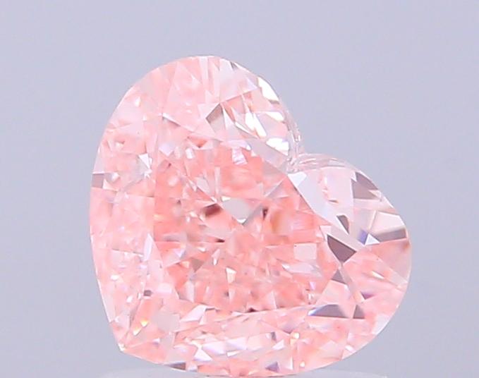 2.01 Ct. Fancy Intense  Pink Heart Lab Grown Diamond