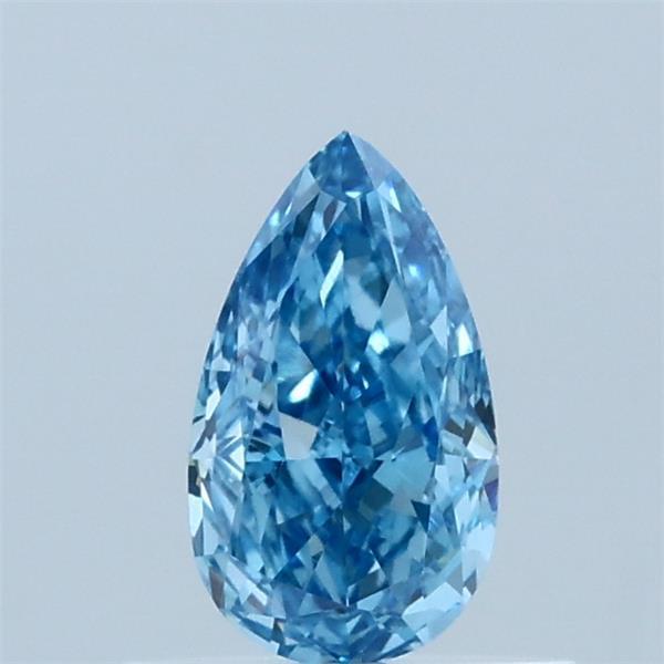 0.53 Ct. Fancy Vivid Blue Pear Lab Grown Diamond