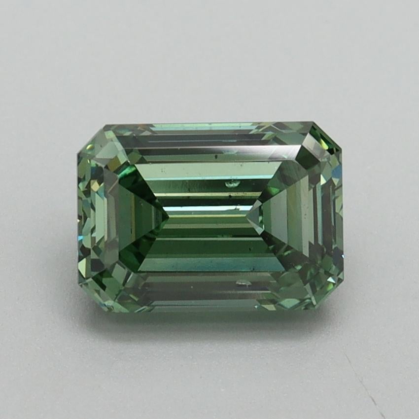 1.51 Ct. Fancy Vivid Pacific Green Emerald Lab Grown Diamond