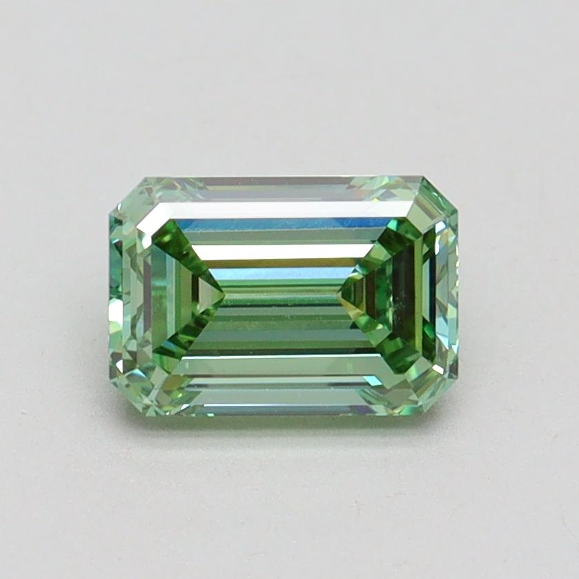 1.00 Ct. Fancy Vivid Green Emerald Lab Grown Diamond