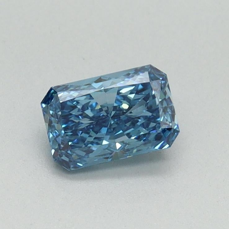 0.51 Ct. Fancy Vivid Blue Radiant Lab Grown Diamond