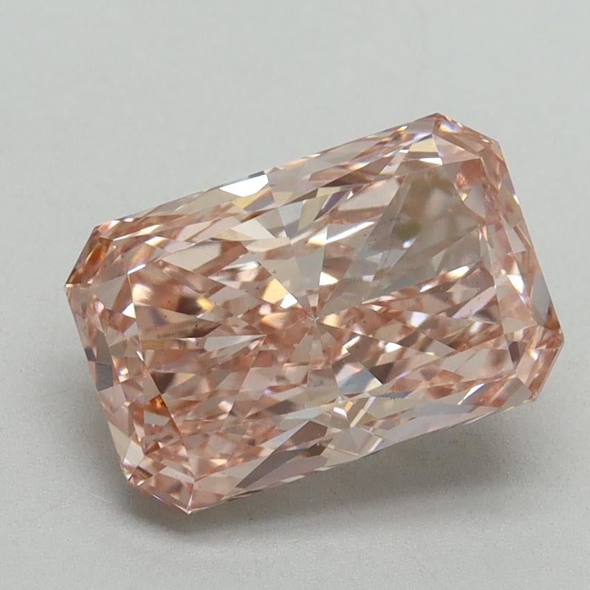 3.02 Ct. Fancy Intense Pink Radiant Lab Grown Diamond