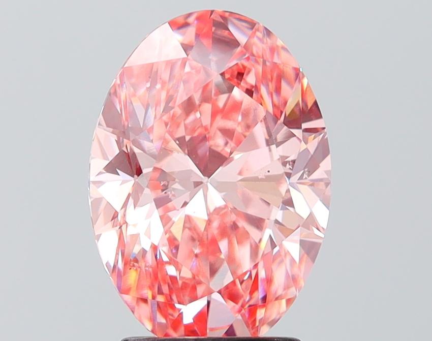 3.00 Ct. Fancy Vivid Pink Pink Oval Lab Grown Diamond