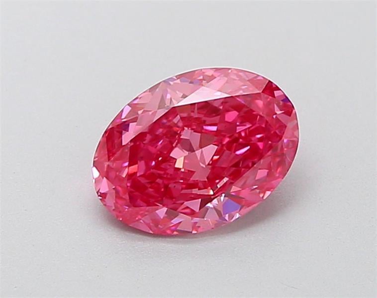 1.03 Ct. Fancy Vivid  Pink Oval Lab Grown Diamond