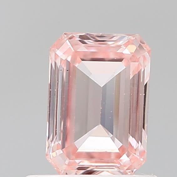 0.80 Ct. Fancy Intense Pink Emerald Lab Grown Diamond