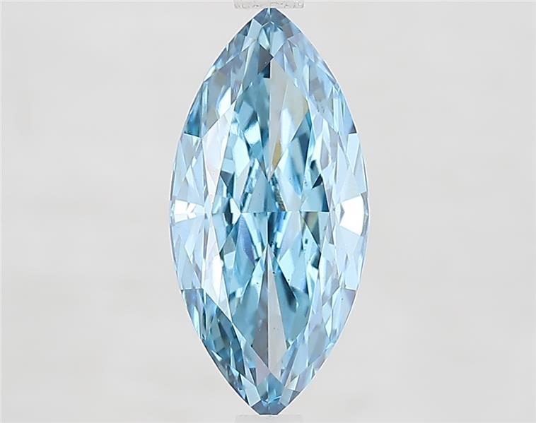 2.45 Ct. Fancy Vivid  Blue Marquise Lab Grown Diamond