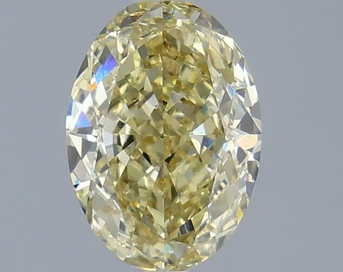 2.05 Ct. Fancy Yellow Oval Lab Grown Diamond