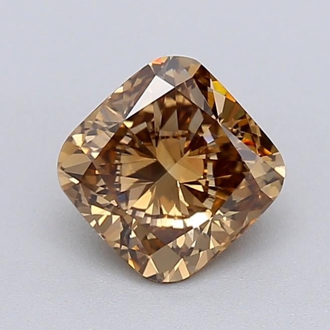 1.03 Ct. Fancy  Brown Cushion Lab Grown Diamond