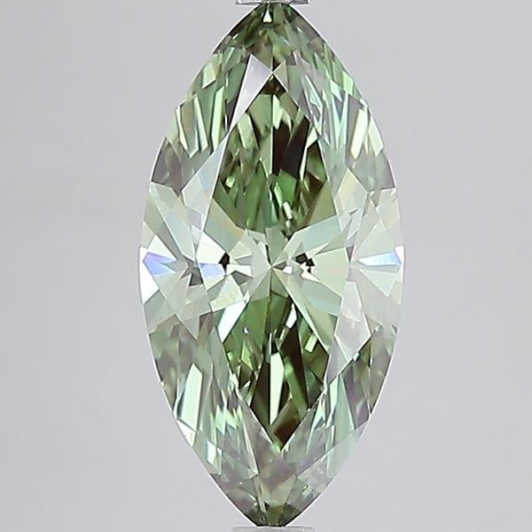 2.90 Ct. Fancy Vivid Green Marquise Lab Grown Diamond