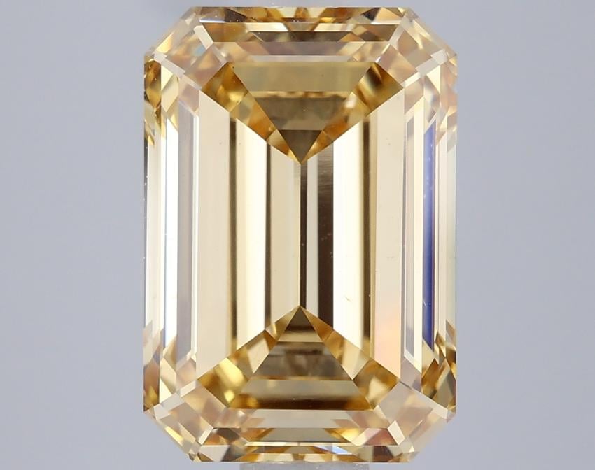 4.02 Ct. Fancy Yellow Emerald Lab Grown Diamond