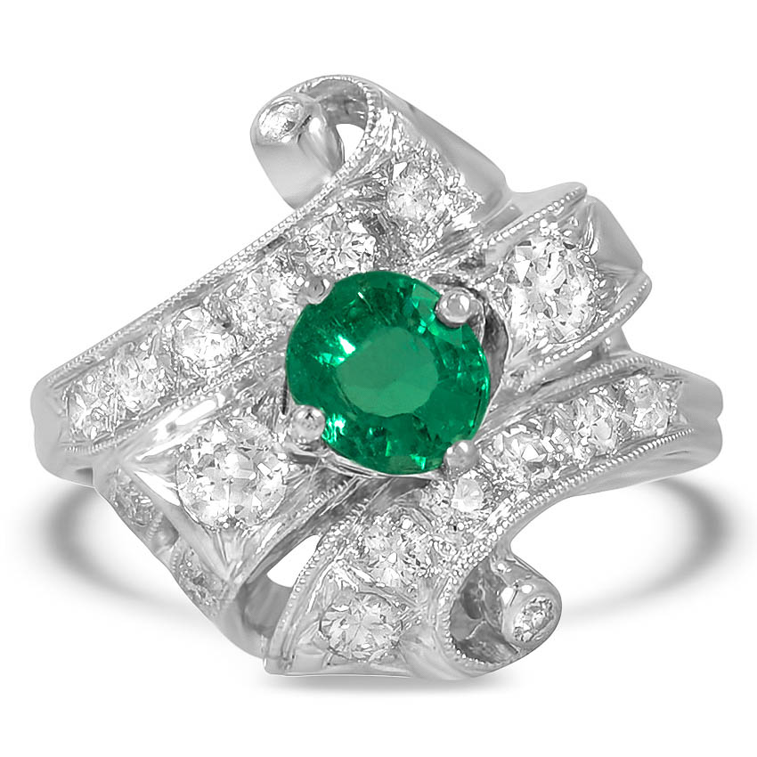 Retro Emerald Vintage Ring