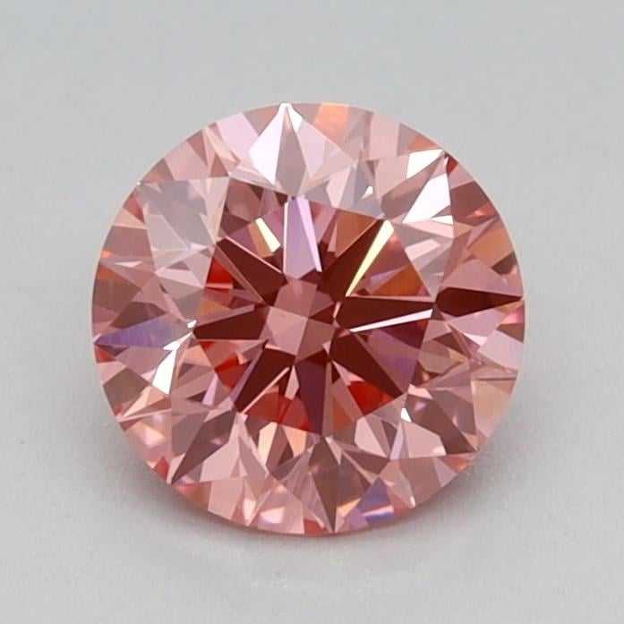 0.72 Ct. Fancy Vivid Pink Round Lab Grown Diamond