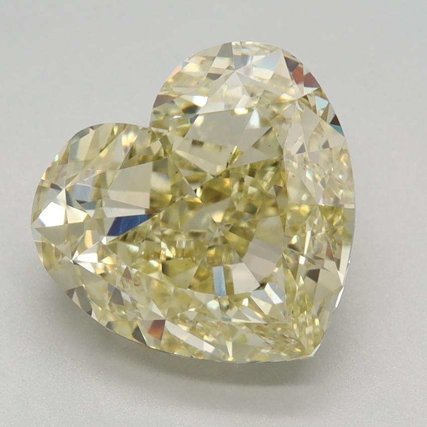 4.14 Ct. Fancy Intense Yellow Heart Lab Grown Diamond