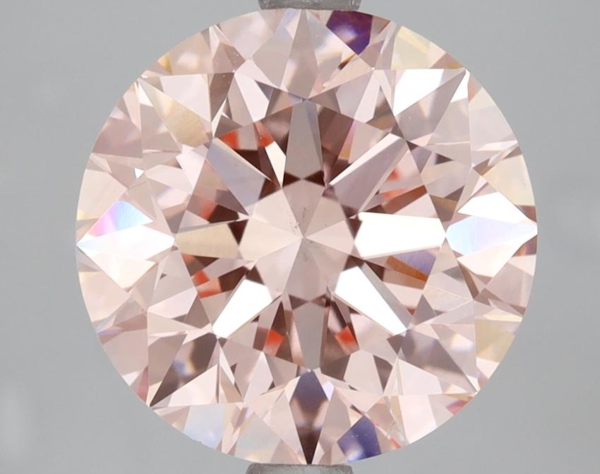 4.01 Ct. Fancy Intense Pink Round Lab Grown Diamond