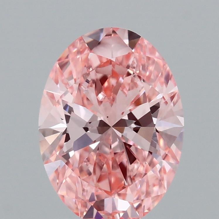 1.60 Ct. Fancy Vivid Pink Oval Lab Grown Diamond