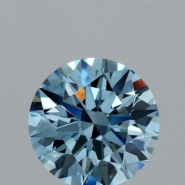 1.25 Ct. Fancy Vivid Blue Round Lab Grown Diamond
