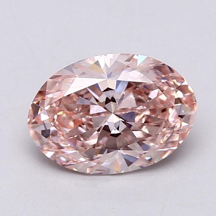 2.39 Ct. Fancy Vivid  Pink Oval Lab Grown Diamond