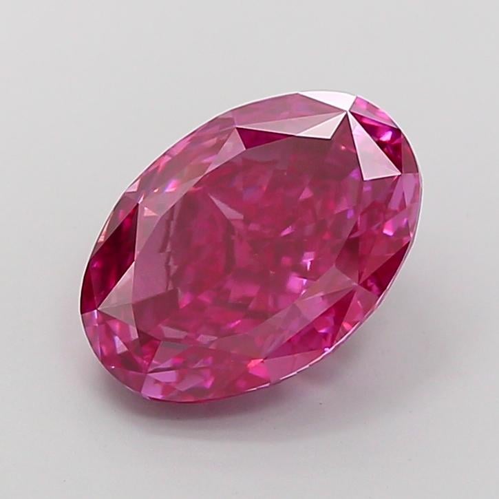 5.03 Ct. Fancy Vivid Pink Oval Lab Grown Diamond