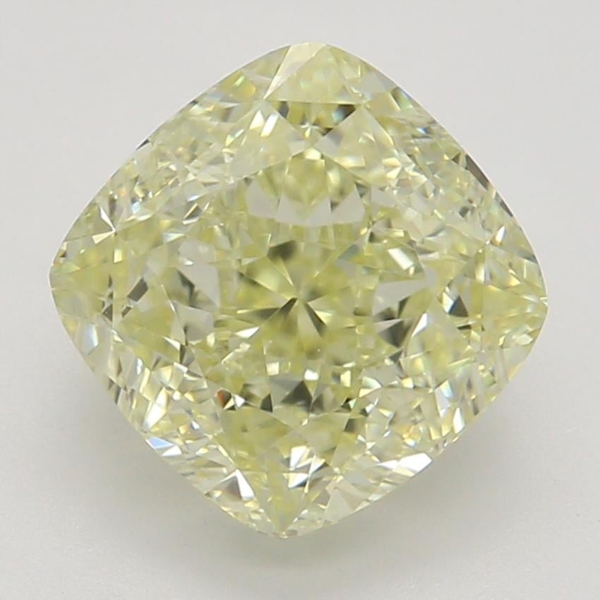 1.52 Ct. Fancy Light Yellow Cushion Diamond