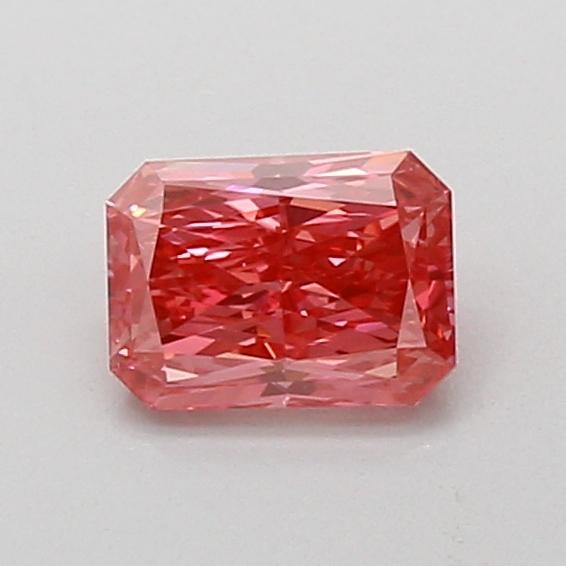 0.65 Ct. Fancy Vivid Pink Radiant Lab Grown Diamond