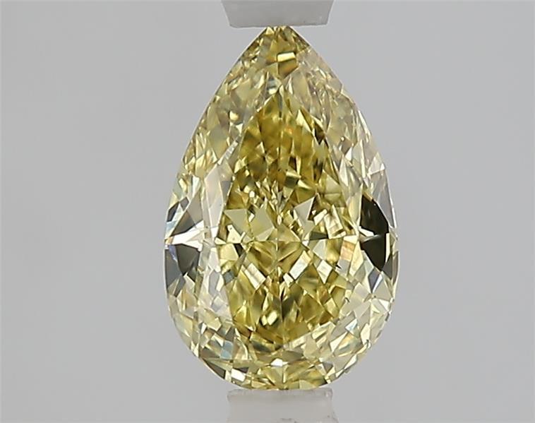1.06 Ct. Fancy Intense  Yellow Pear Lab Grown Diamond