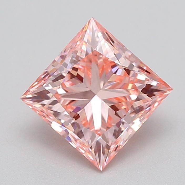 0.86 Ct. Fancy Vivid  Pink Princess Lab Grown Diamond