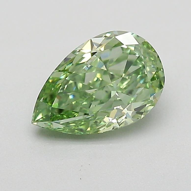 0.52 Ct. Fancy Vivid  Green Pear Lab Grown Diamond