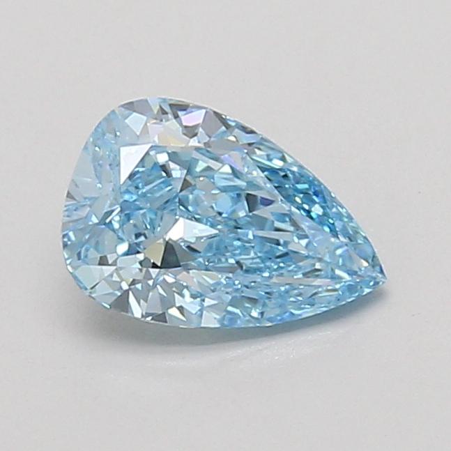 1.07 Ct. Fancy Vivid Blue Pear Lab Grown Diamond