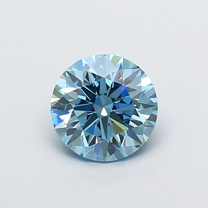 1.26 Ct. Fancy Vivid  Blue Round Lab Grown Diamond