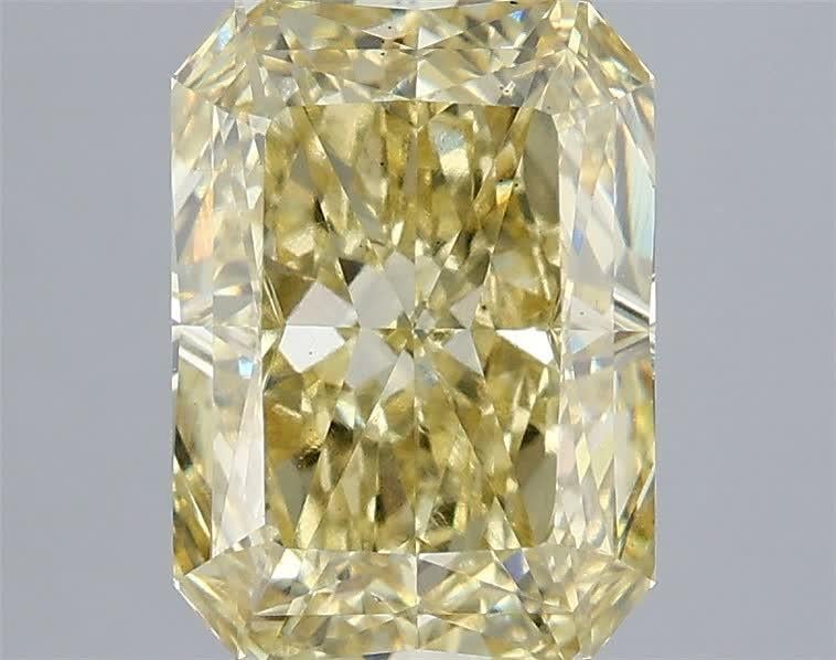 3.02 Ct. Fancy Yellow Radiant Lab Grown Diamond