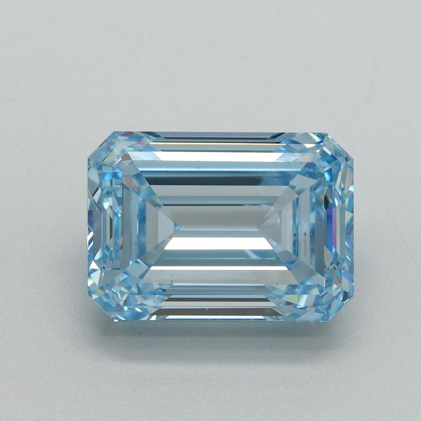 5.00 Ct. Fancy Intense Blue Emerald Lab Grown Diamond